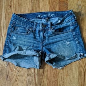 American Eagle Denim Distressed Shorts